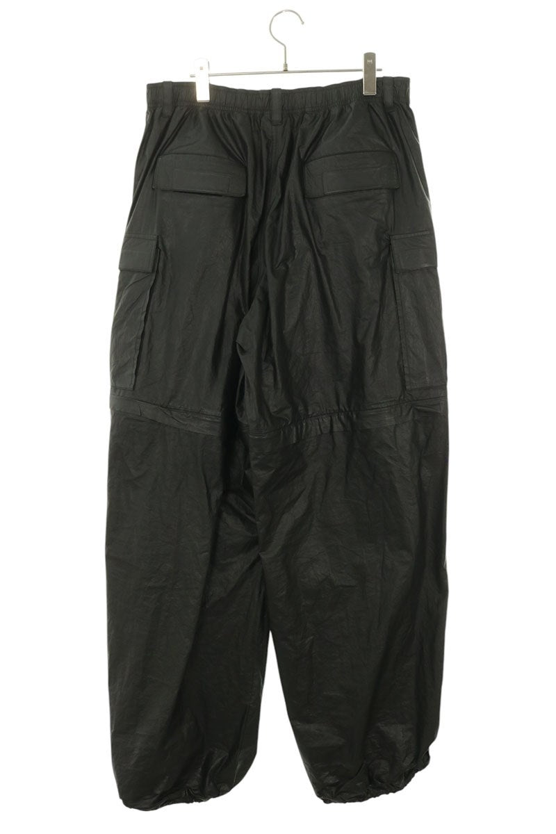 DINGYUN ZHANG 2-Way Coated Cargo Pants Black Size XL