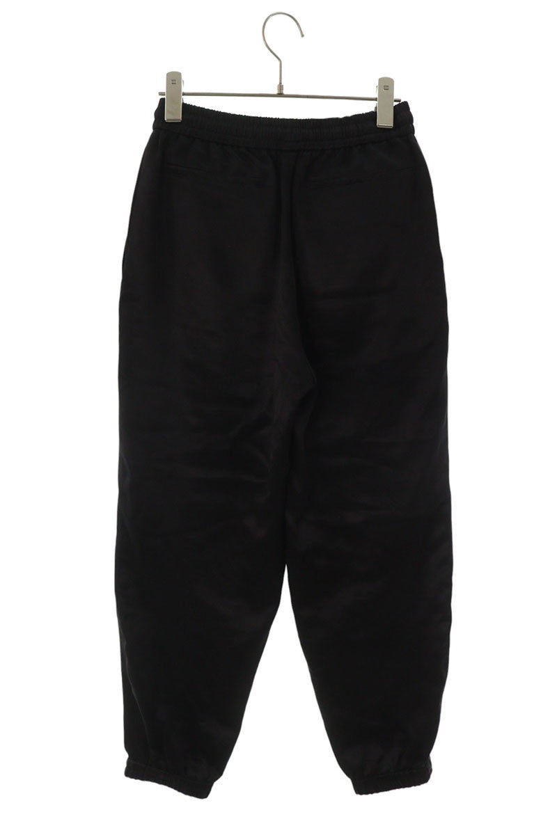SAINT LAURENT PARIS Wool Silk Jogger Pants Black Size 44