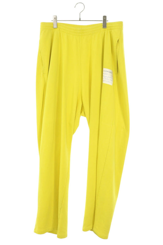 BALENCIAGA 767853 Baggy Sweatpants Yellow Size L