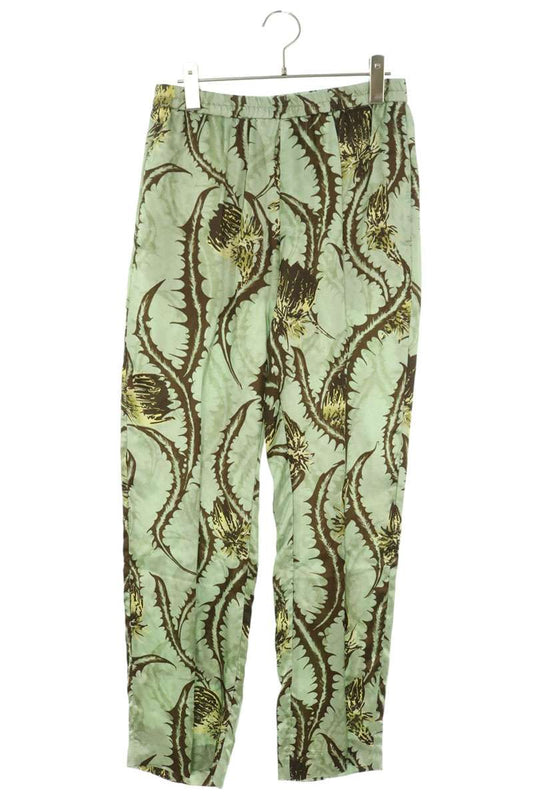 DRIES VAN NOTEN 25SS Botanical Print Pants Green Size 46