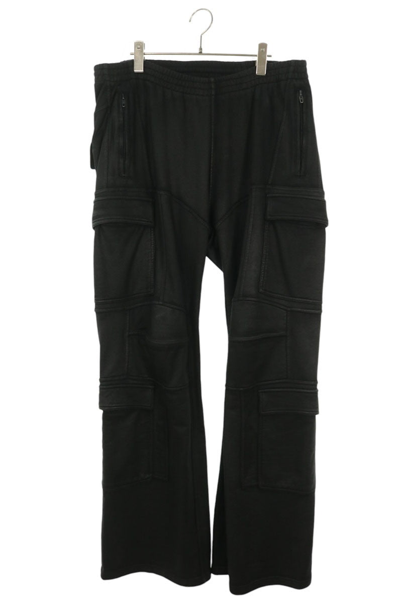 BALENCIAGA 26SS Coated Sweat Cargo Pants Black Size S