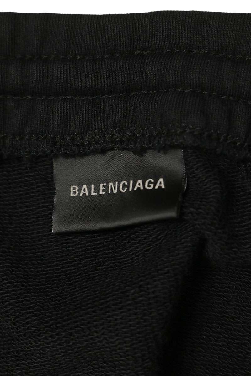 BALENCIAGA 26SS Coated Sweat Cargo Pants Black Size S