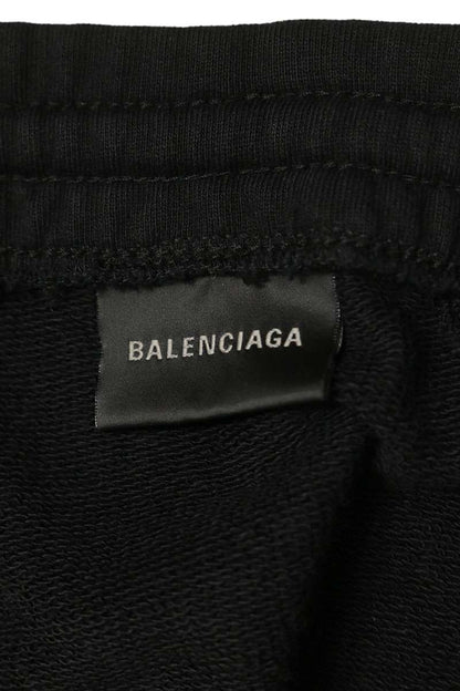 BALENCIAGA 26SS Coated Sweat Cargo Pants Black Size S