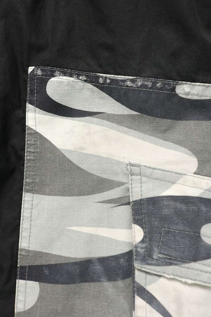 BALENCIAGA Cut-Up Layered Snow Camo Pants Size S