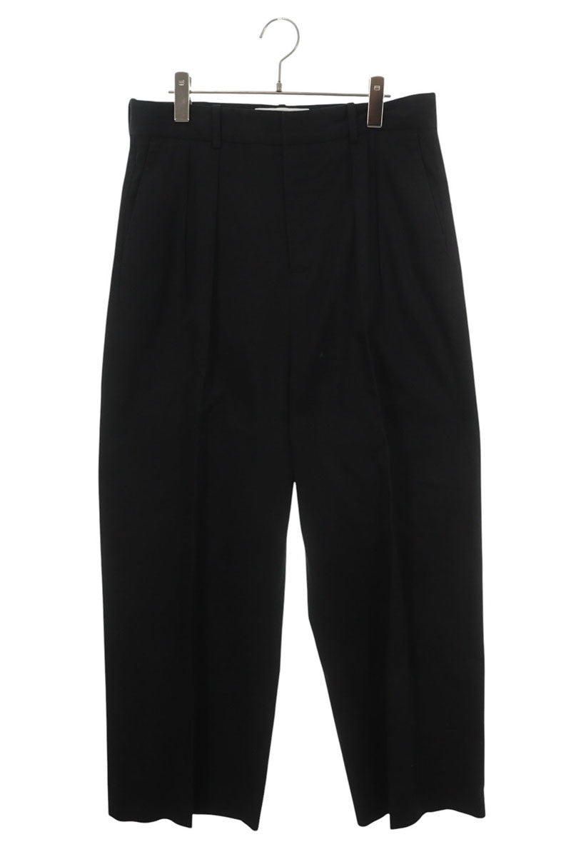 LOEWE Pleated Wide Pants Black Size 48