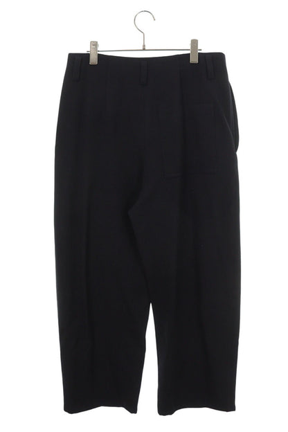 LOEWE 26SS Front Patch Pleated Pants Navy Size 48