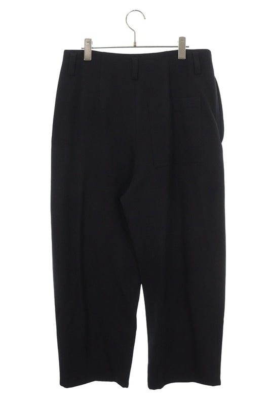 LOEWE 26SS Front Patch Pleated Pants Navy Size 48