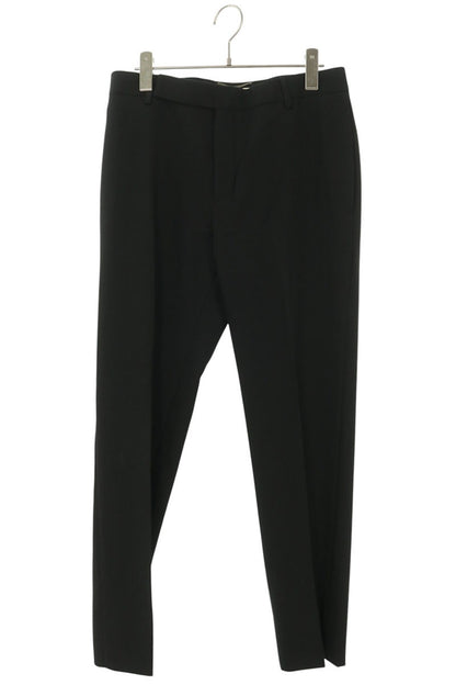 SAINT LAURENT PARIS Wool Center Press Slacks Black Size 44