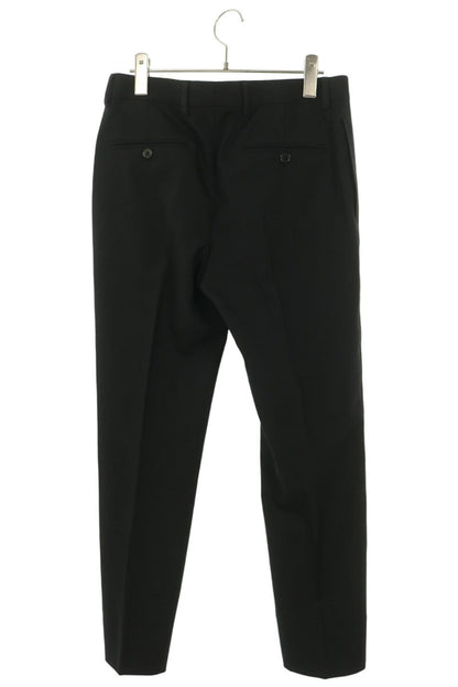 SAINT LAURENT PARIS Wool Center Press Slacks Black Size 44