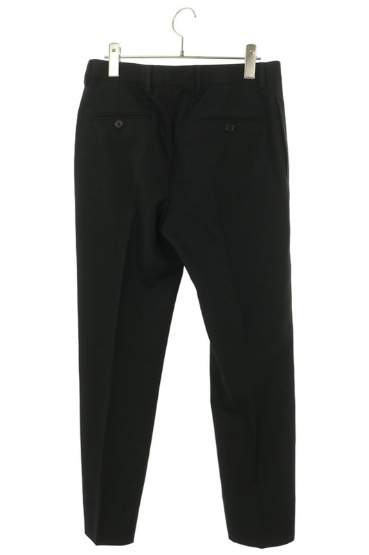 SAINT LAURENT PARIS Wool Center Press Slacks Black Size 44