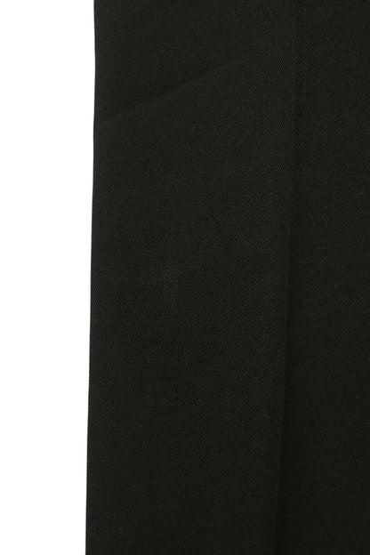 SAINT LAURENT PARIS Wool Center Press Slacks Black Size 44