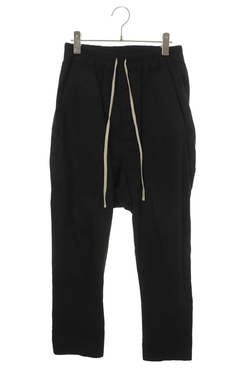 Rick Owens Cotton Easy Pants Black Size 46