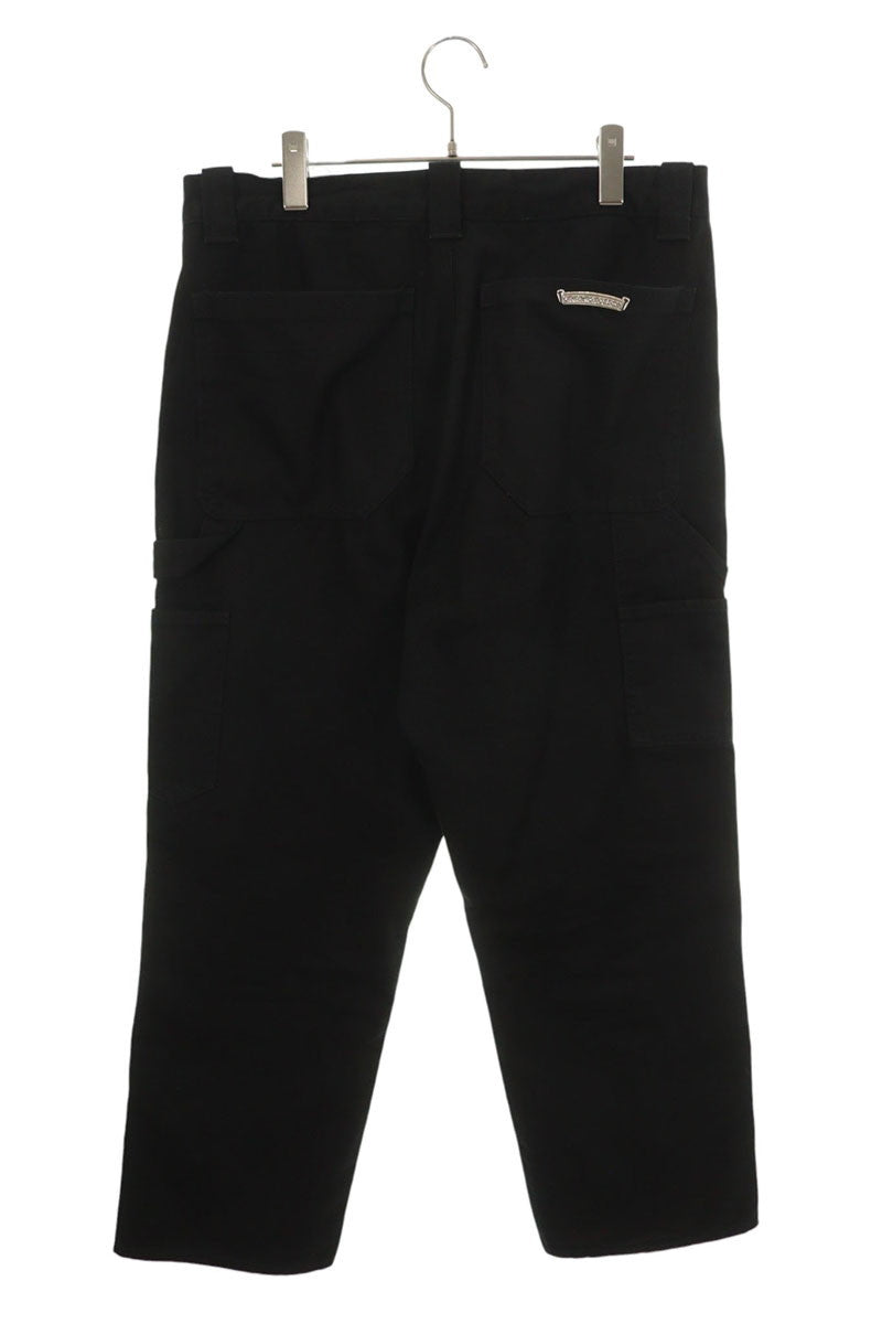 Chrome Hearts Black Cotton Carpenter Knee Pants Size 34