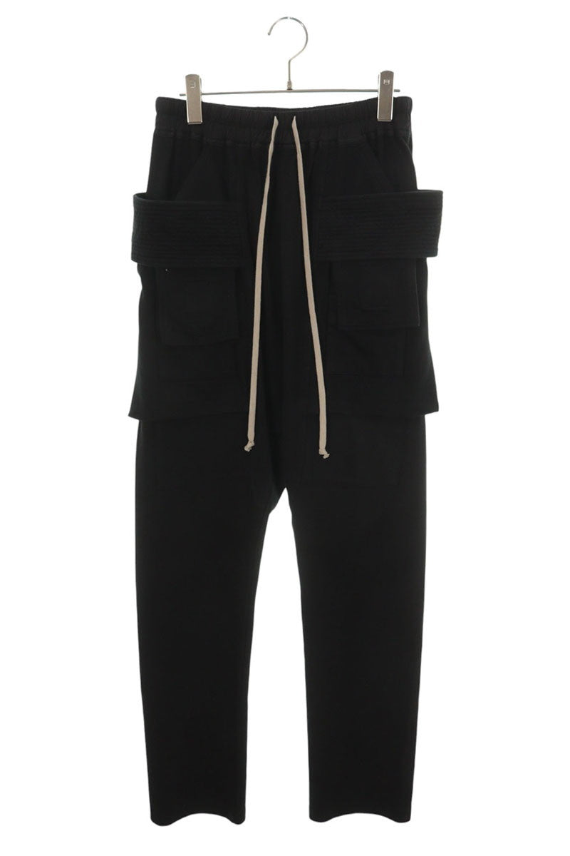DRKSHDW 26SS Drawstring Cargo Pants Black Size XS
