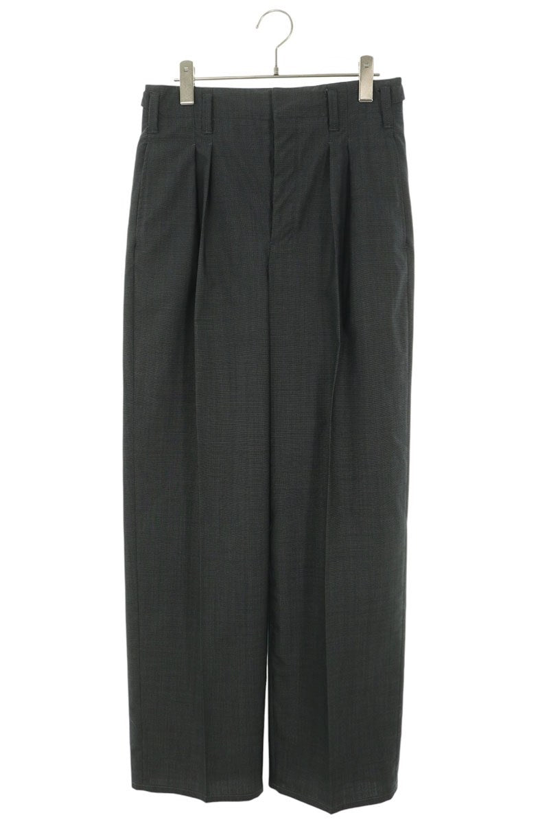 LEMAIRE 22SS Pleated Wool Slacks Gray Size 46