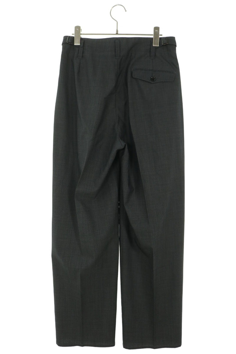LEMAIRE 22SS Pleated Wool Slacks Gray Size 46