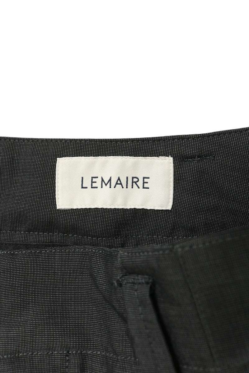 LEMAIRE 22SS Pleated Wool Slacks Gray Size 46