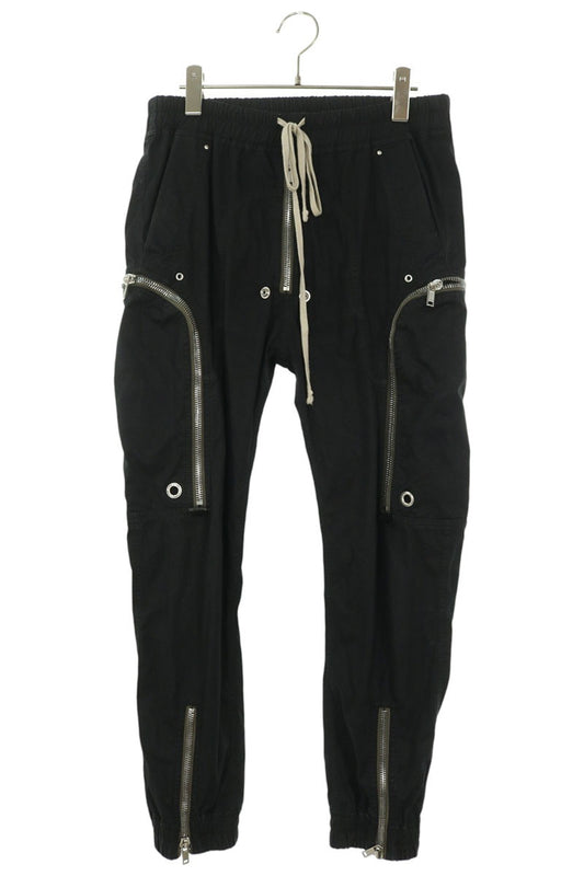 Rick Owens Bauhaus Cargo Cotton Pants Black Size 48