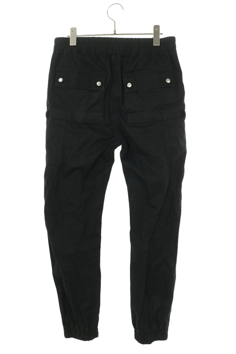 Rick Owens Bauhaus Cargo Cotton Pants Black Size 48