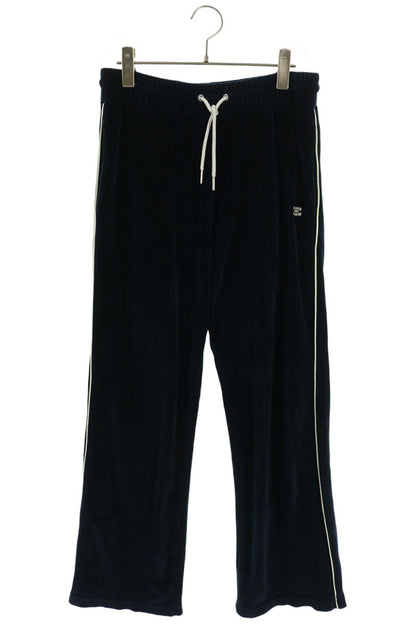 CELINE Triomphe Velvet Track Pants Navy Size M
