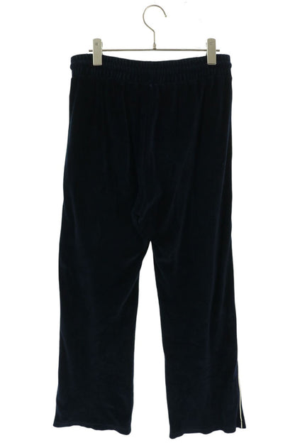 CELINE Triomphe Velvet Track Pants Navy Size M