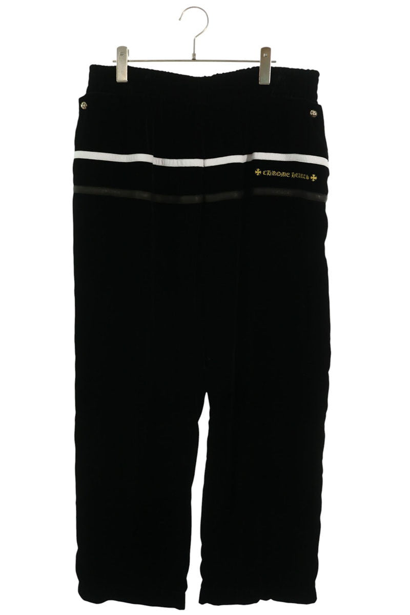 Chrome Hearts Velvet Tracksuit Pants Black Size XXL