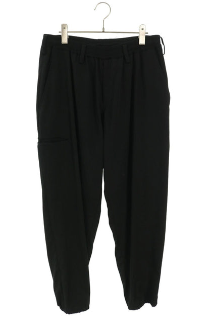 YOHJI YAMAMOTO POUR HOMME Wool Drawstring Pants Black Size 2