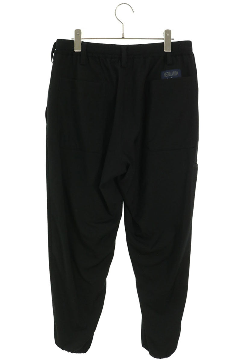 YOHJI YAMAMOTO POUR HOMME Wool Drawstring Pants Black Size 2