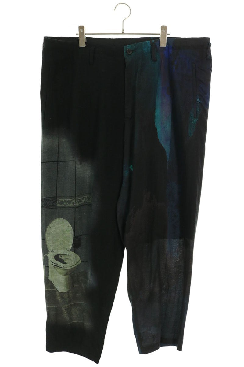 YOHJI YAMAMOTO POUR HOMME Fountain Print Pants Size 2