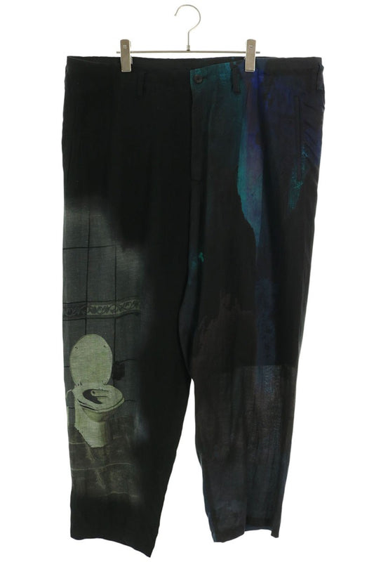 YOHJI YAMAMOTO POUR HOMME Fountain Print Pants Size 2