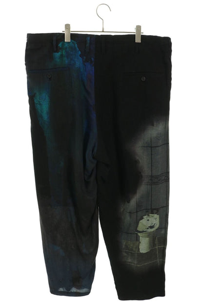YOHJI YAMAMOTO POUR HOMME Fountain Print Pants Size 2