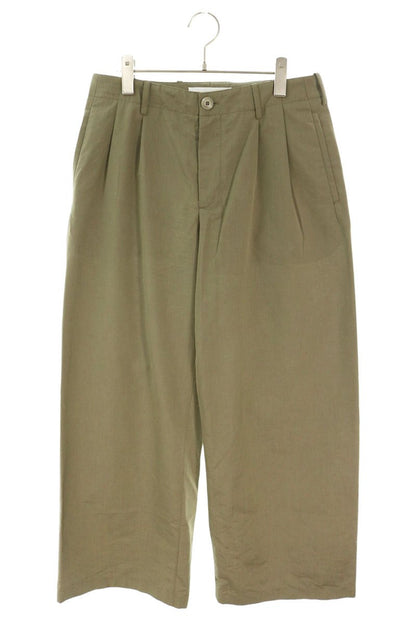 OUR LEGACY Wide Wool Blend Pants Khaki Size 46