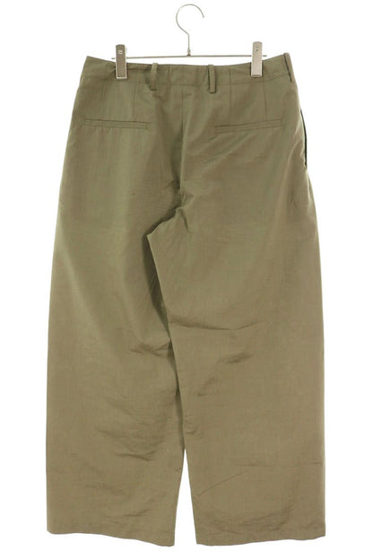 OUR LEGACY Wide Wool Blend Pants Khaki Size 46