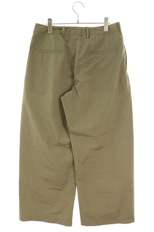 OUR LEGACY Wide Wool Blend Pants Khaki Size 46