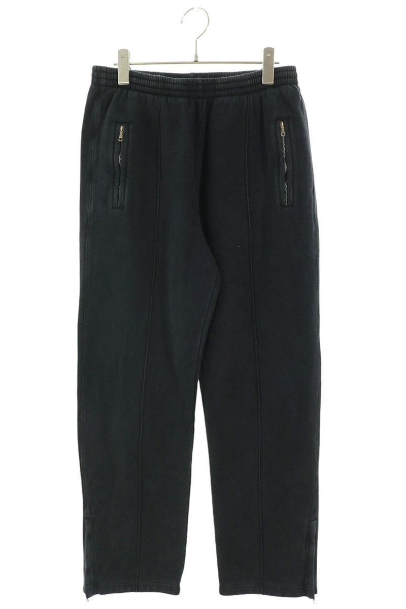 OUR LEGACY Side Zip Cotton Sweatpants Black Size 44