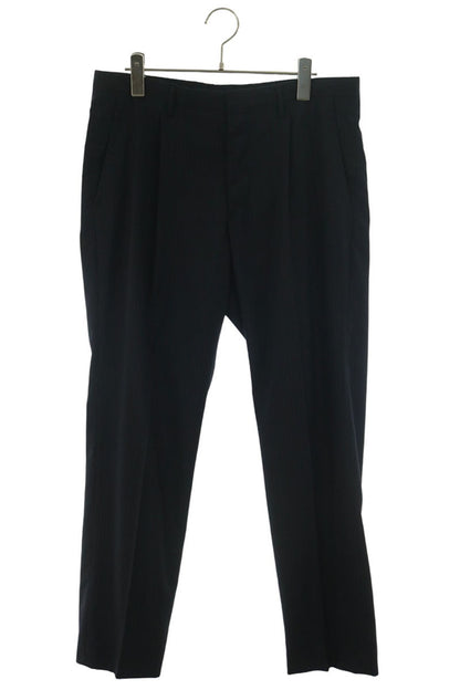 PRADA Pinstripe Tapered Slacks Dark Navy Size 48