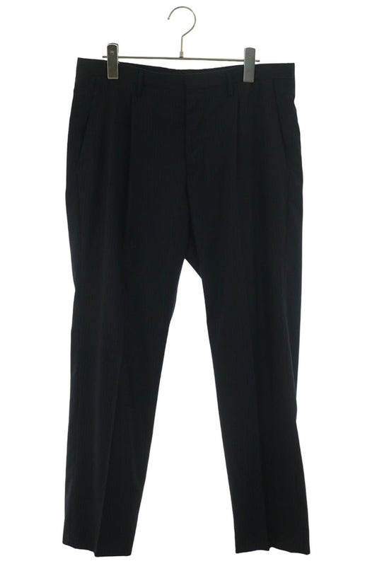 PRADA Pinstripe Tapered Slacks Dark Navy Size 48