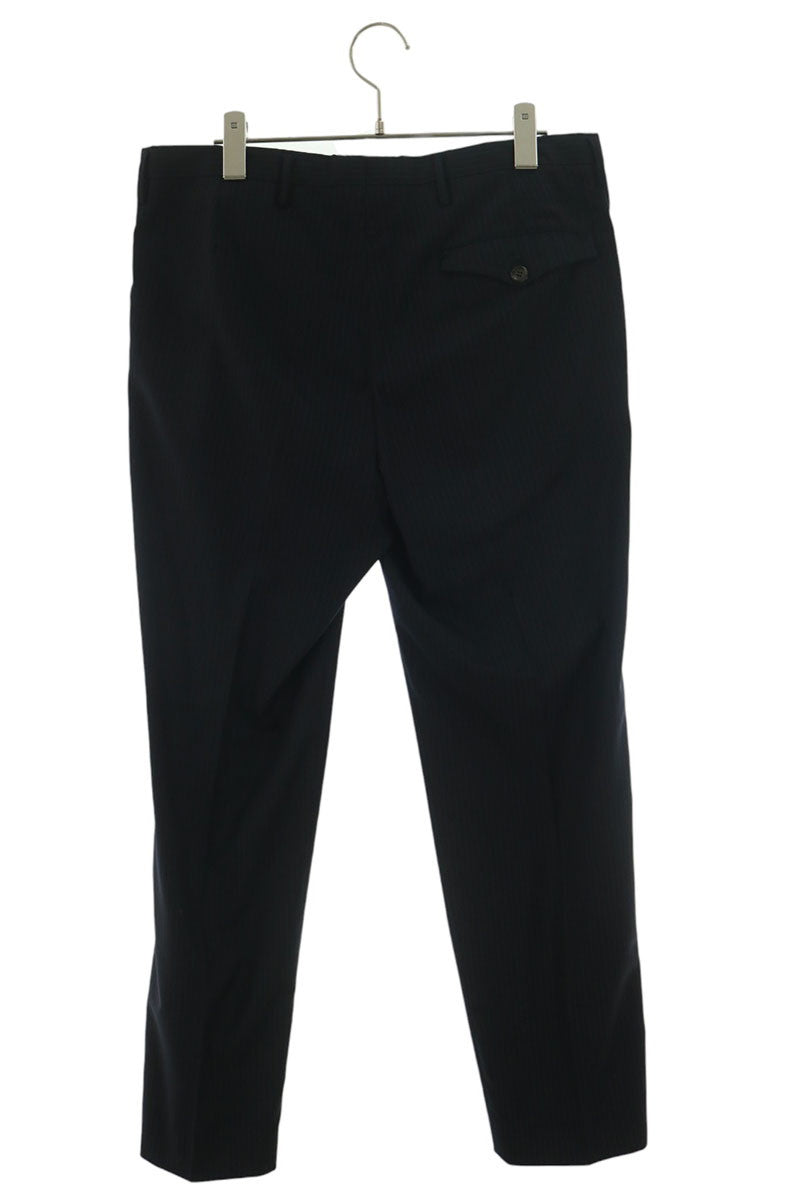 PRADA Pinstripe Tapered Slacks Dark Navy Size 48