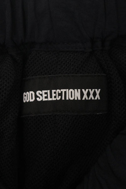 GOD SELECTION XXX Logo Nylon Pants Black Size S