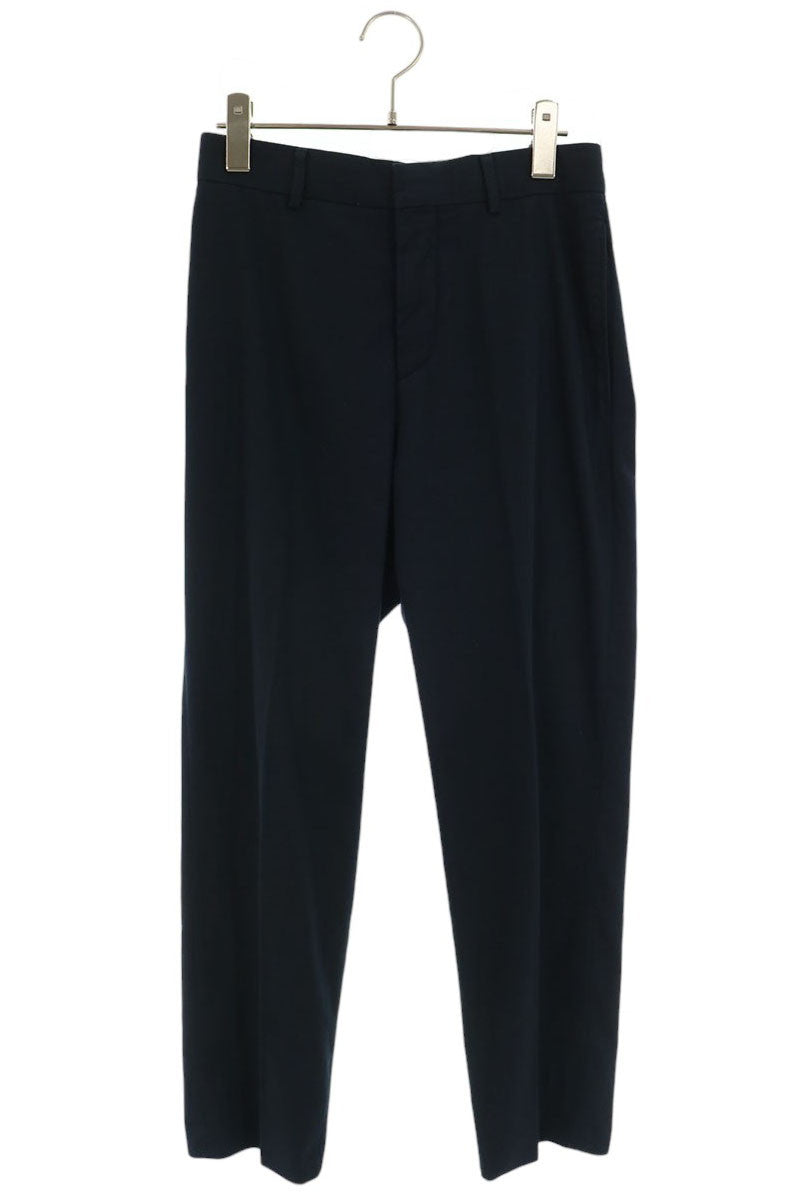 HERMES Cotton Slacks Navy Blue Size 38