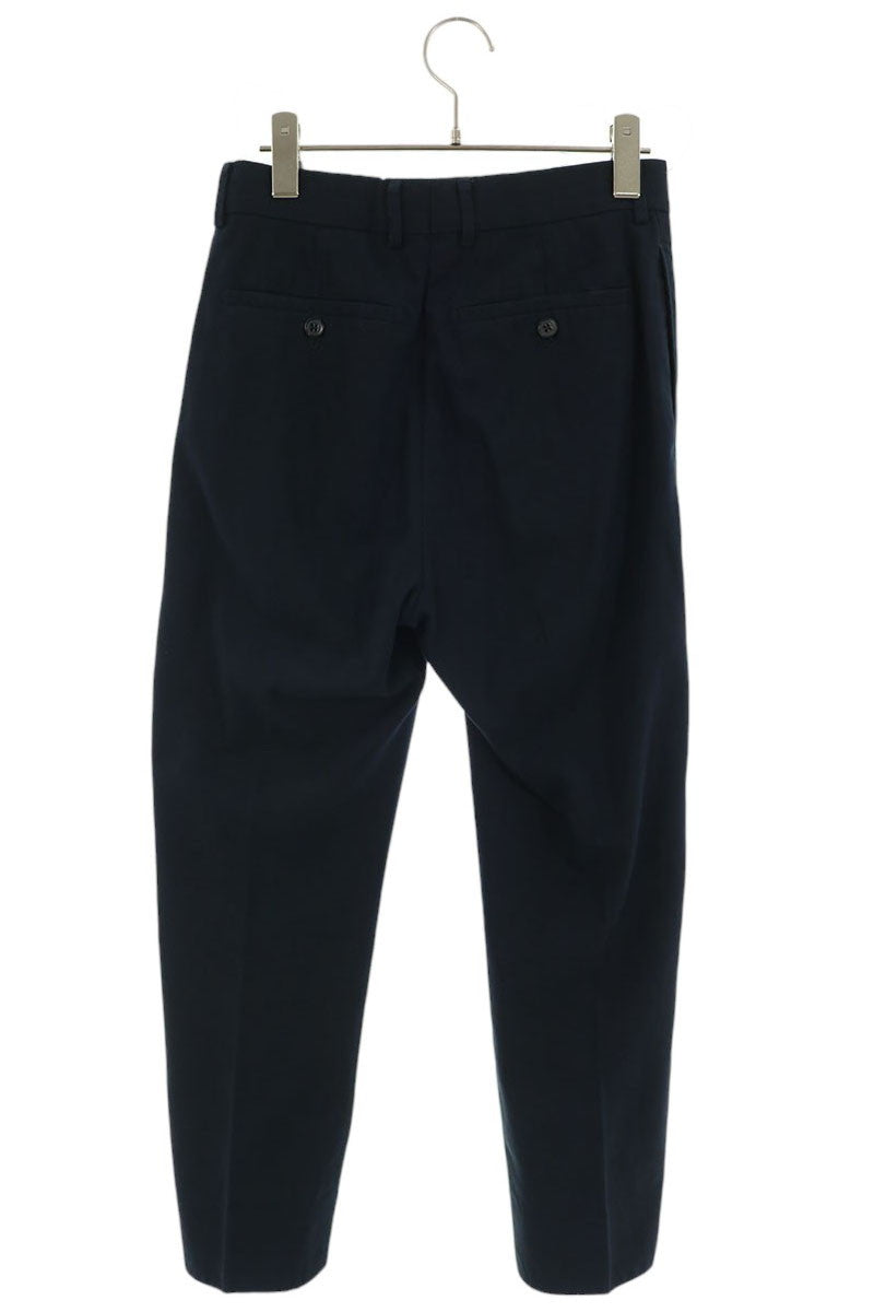 HERMES Cotton Slacks Navy Blue Size 38
