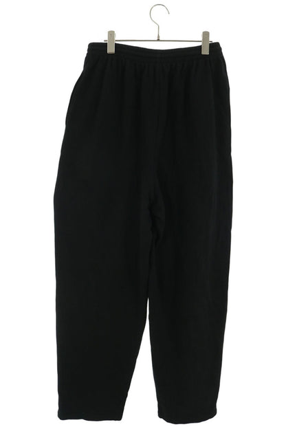BALENCIAGA Logo Patch Cotton Sweatpants Black Size XS