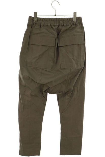 Rick Owens 25SS Drawstring Cotton Blend Pants Gray Size 46