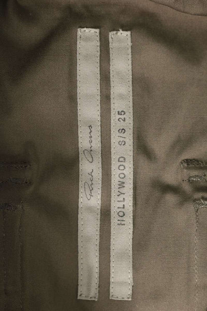 Rick Owens 25SS Drawstring Cotton Blend Pants Gray Size 46