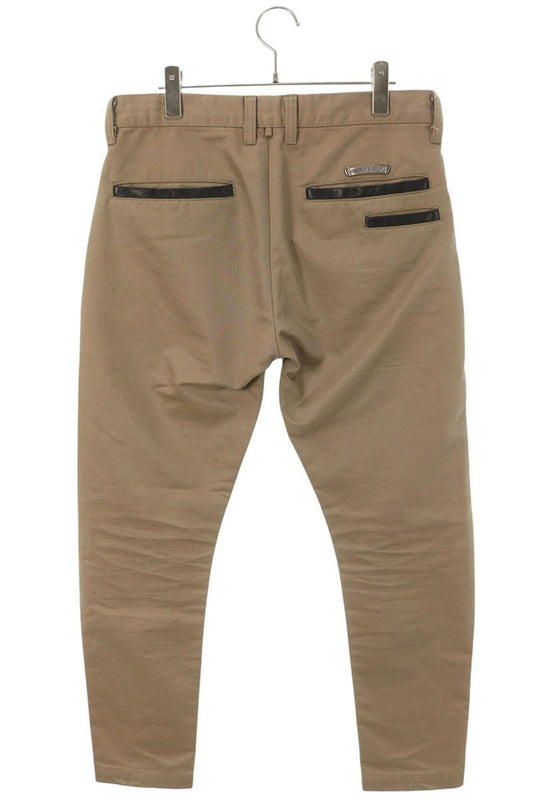 Chrome Hearts CHINOS Leather Trim Chino Pants Size 33