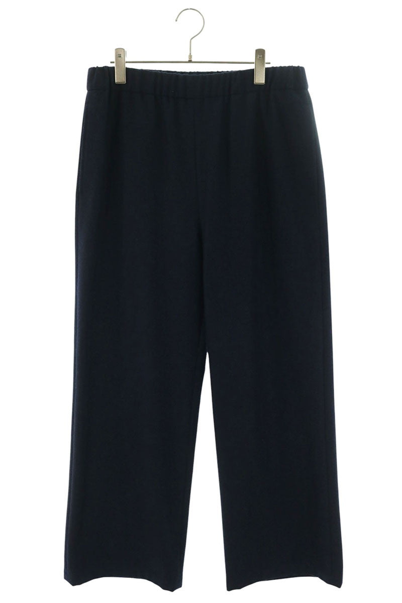 GUCCI Logo Patch Wool Pants Navy Size 48