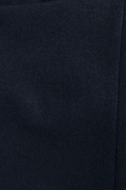 GUCCI Logo Patch Wool Pants Navy Size 48