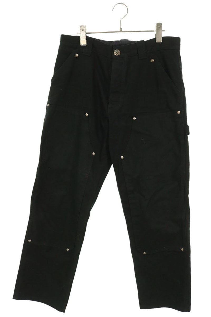 Chrome Hearts Carpenter Double Pants Black/Silver Size 32