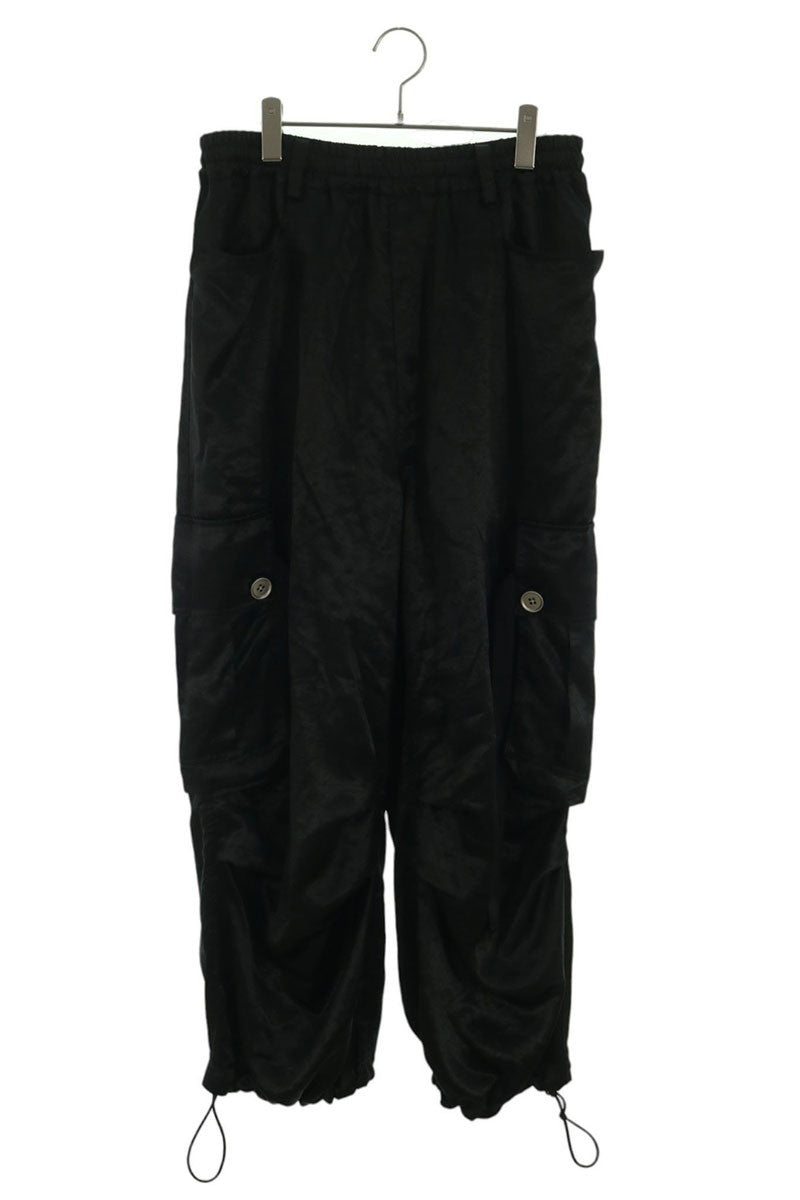 A.F ARTEFACT Acetate Cargo Wide Pants Black Size 2