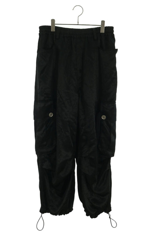 A.F ARTEFACT Acetate Cargo Wide Pants Black Size 2
